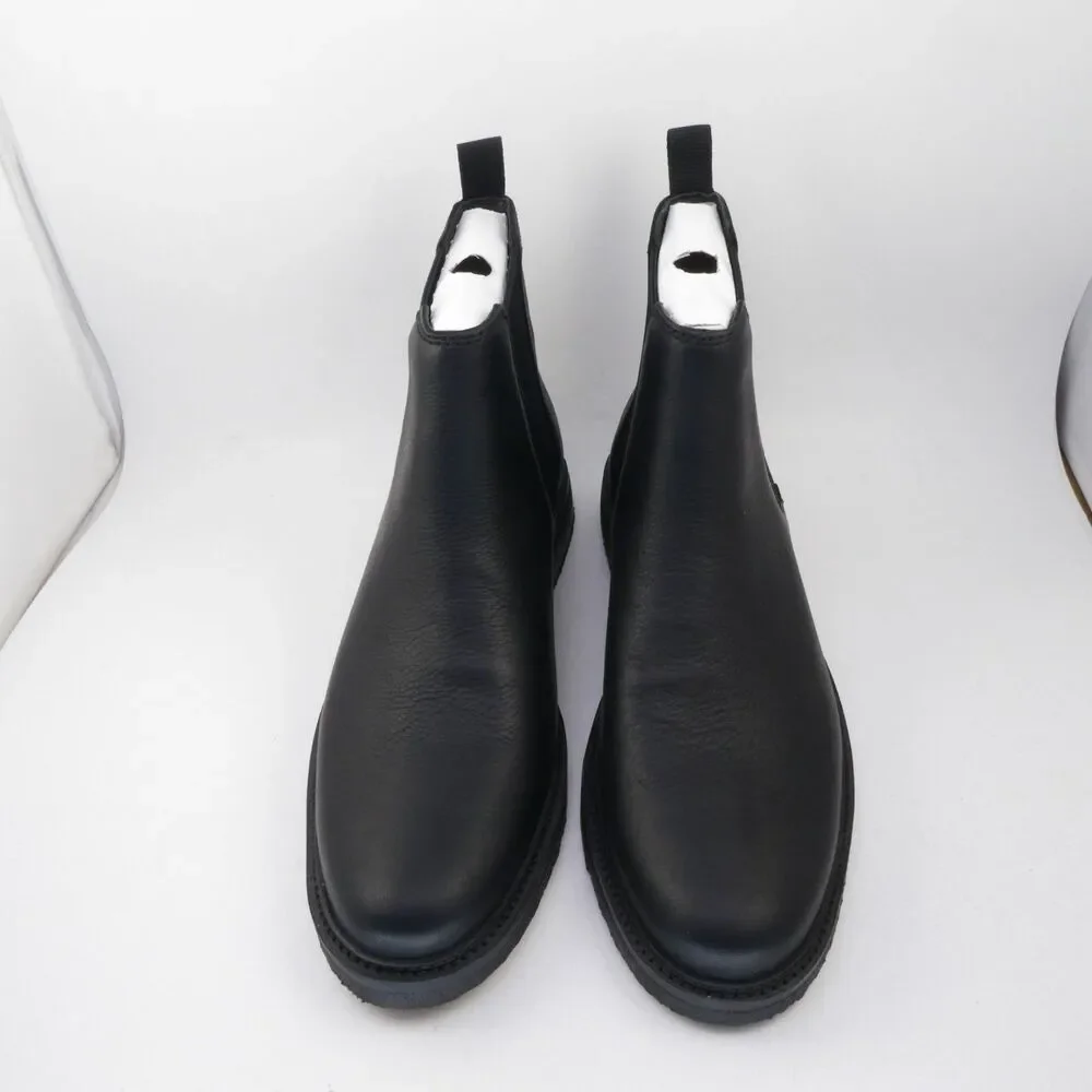 Clarks Men's US Size 11.5 M Clarkdale Easy Black Leather Chelsea Boots New